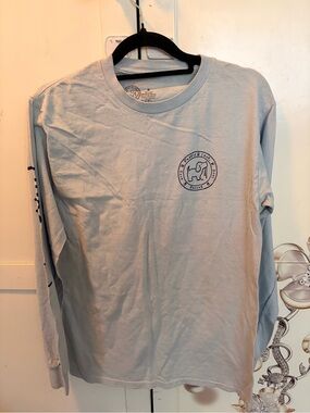 Love Light Blue Long-Sleeve Graphic Tee